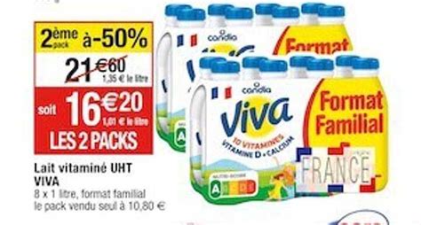 Promo Lait Vitaminé Uht Viva chez Cora iCatalogue fr