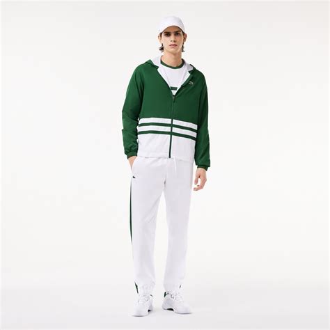 Lacoste Erkek Regular Fit Uzun Kollu Renk Bloklu Yeşil Eşofman Takımı 4