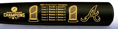 2021 Atlanta Braves World Series Champions Gold Replica Baseball ...