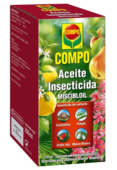 Aceite Insecticida Y Acaricida Compo Miscibloil Uso Preventivo Y Curativo 250ml Leroy Merlin