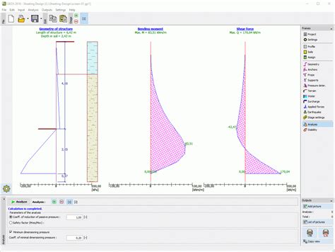 Sheet Pile Design Spreadsheet throughout Sheeting Design Geotechnical ...