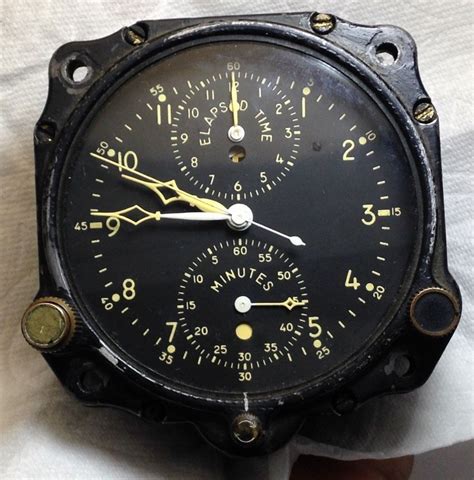 Antique Jeager Lecoultre Ww2 Chronoflite Aircraft Clock Needs Service Or Repair Antique