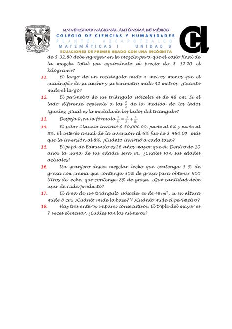 Matematicas Con Tics Gu A Examen Matem Ticas Unidad Segunda Parte