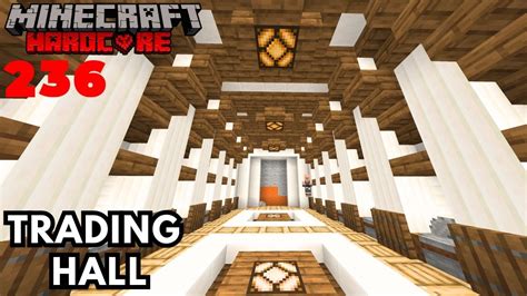 I Built An INSANE VILLAGER TRADING HALL In Minecraft Hardcore YouTube