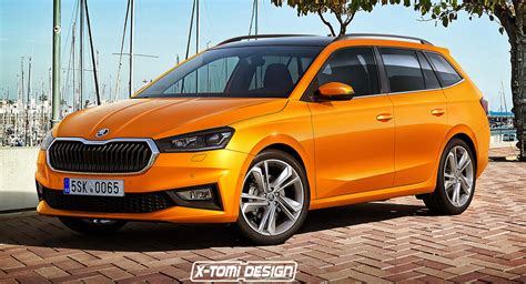 2023 Skoda Fabia Combi Previewed In Unofficial Illustration | Carscoops