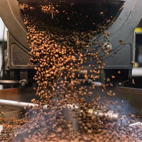 Coffee Beans Are Being Processed In A Machine