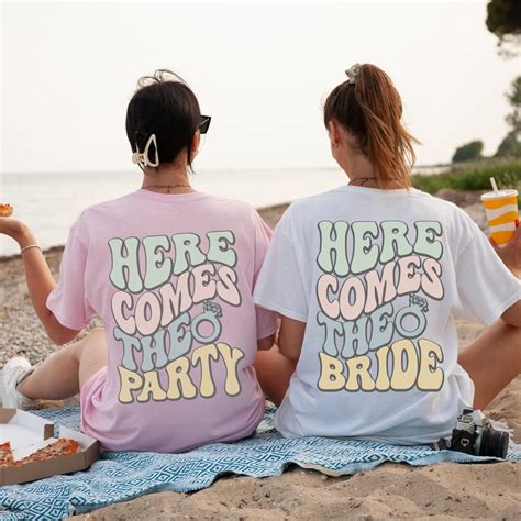 Here Comes the Bride and Here Comes the Party Retro Bachelorette Party ...