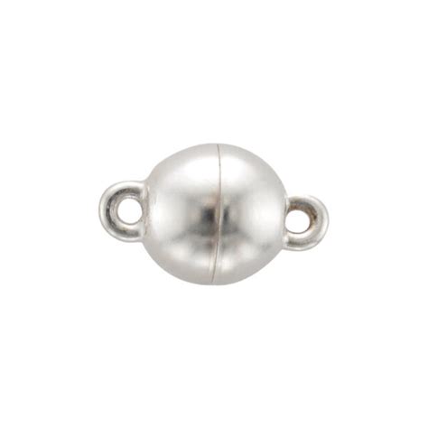 8MM SILVER MAGNETIC BALL CLASP Samuel Jones Pearls