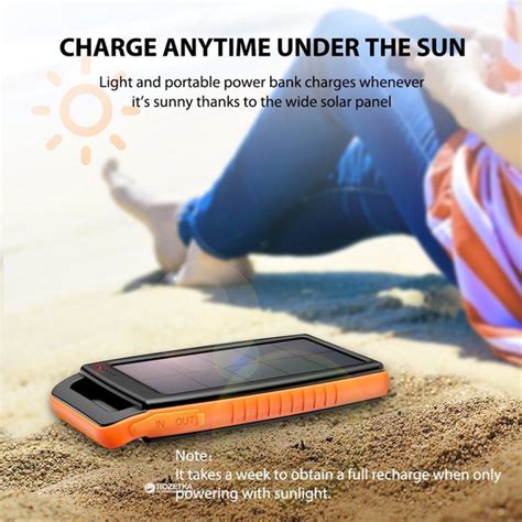 УМБ RavPower Solar Charger 15000 mAh Black RP PB003 фото отзывы