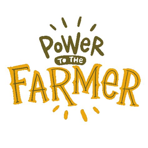 Farmer Power Transparent Sticker 