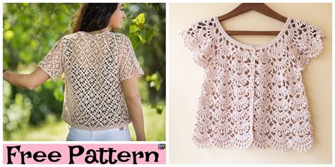 Crochet Summer Lace Cardigan Free Patterns DIY 4 EVER