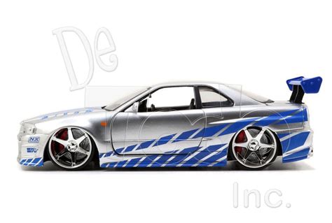 Rapido Y Furiosos Brian S Nissan Skyline Gt R R34 Jada 1 24 24 000 En Mercado Libre