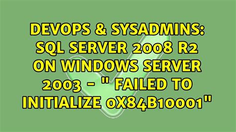 Devops Sysadmins Sql Server R On Windows Server