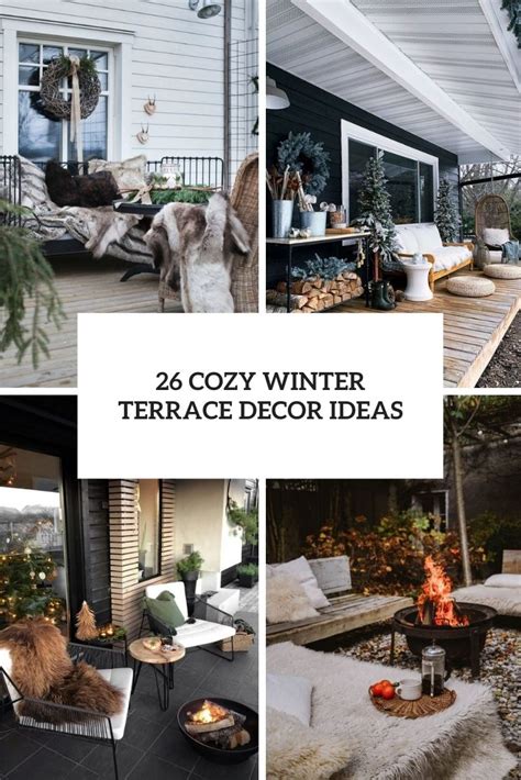 Cozy Winter Terrace Decor Ideas Shelterness