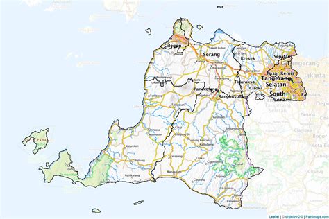 Make printable Banten maps with border masking (cropping) using leaflet ...