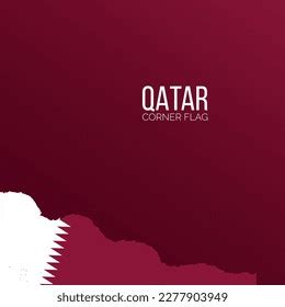 Qatar Flag Abstract Brush Stroke Paint Stock Vector Royalty Free