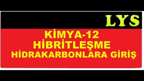 Organik Kimyaya Giriş Hibritleşme Molekül geometrisi Organik