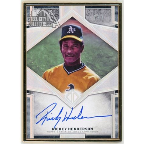 Rickey Henderson 2019 Topps Transcendent Collection Autograph Platinum ...