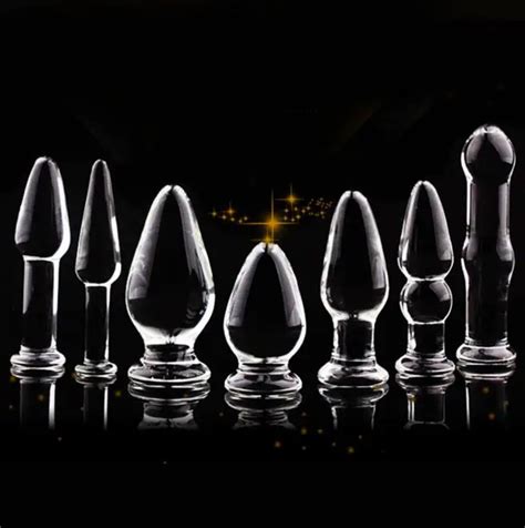 1 Pcs Kaca Anal Butt Plug Anal Erotis Seks Mainan Untuk Wanita Dewasa