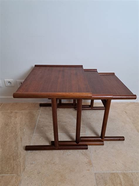 Proantic Tables Gigognes Vintage Scandinave Teck Ann Es