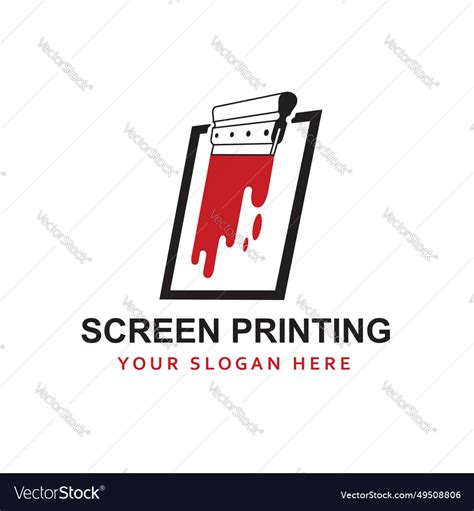 Silk Screen Printing Icon Royalty Free Vector Image