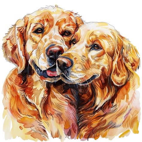 Golden Retriever Love, Golden, Golden Retriever, Labrador PNG