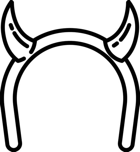 Horns Outline Illustration 45491656 Vector Art At Vecteezy