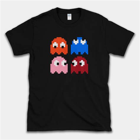 Vintage Pacman Fantasmas Camiseta Cool Retro S S Arcade Juegos De