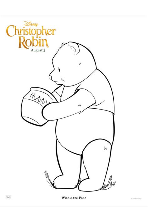 Christopher Robin Pages Coloring Pages