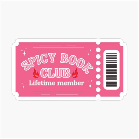 Spicy Book Club Sticker Kindle Sticker Book Lover Sticker Book Nerd