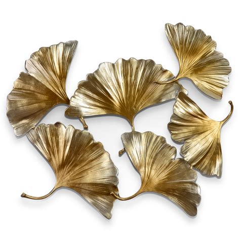 Gingko Leaf Wall Hanging Leaf Wall Art Outdoor Metal Wall Art