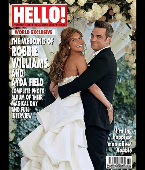 Photo Robbie Williams Et Ayda Field En Couverture Du Magazine Hello