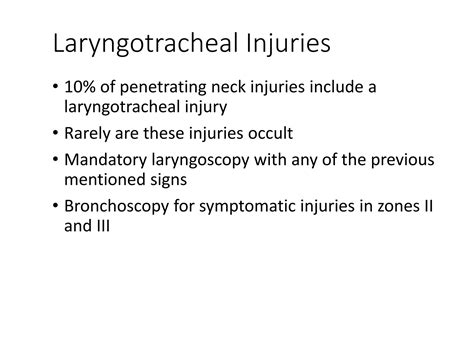 Neck & Facial trauma | PPTX