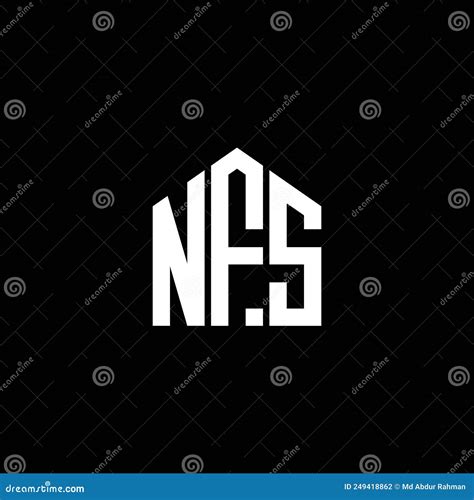 Nfs Letter Logo Design On Black Background Nfs Creative Initials