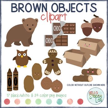 Results for Brown Objects Clip Art | TPT