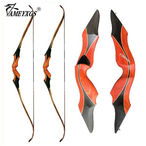 58inch Black Hunter Archery 30 60lbs American Recurve Bow 17inch Bow ...