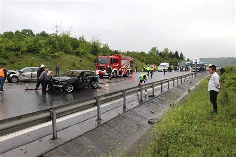 Trafik Kazas Anadolu Otoyolu Nda Ula M Aksatt Son Dakika