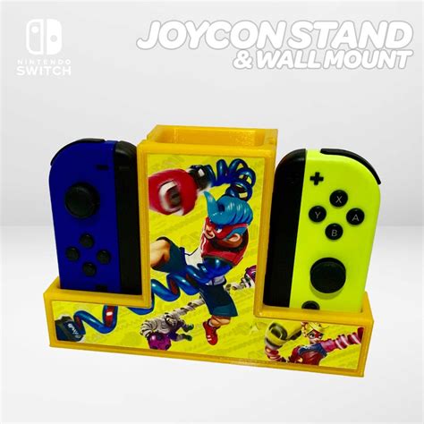 ARMS Joycon Stand Wall Mount For Nintendo Switch Etsy