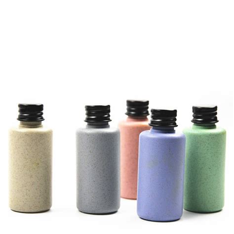 Newest Eco Friendly Compostable Colorful Wheat Straw Plastic Bottle