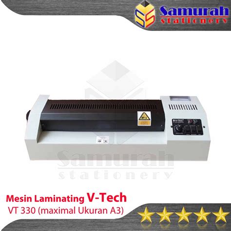 Jual Mesin Laminating V Tech A3 330 Dingin Dan Panas Laminator V Tech