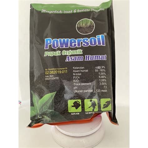 Jual Powersoil 1kg Humic Acid 60 Asam Humat Pupuk Pembenah Tanah