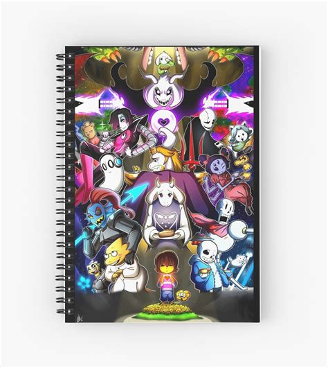 Undertale Spiral Notebooks By Smudgeandfrank Redbubble