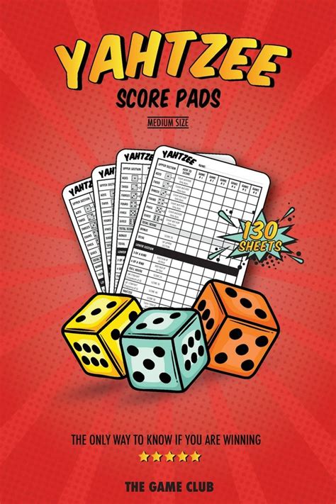 YAHTZEE Score Pads 130 Sheets For Scorekeeping Yahtzee Score Cards