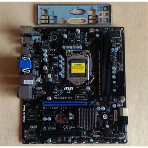 Jual Mobo Motherboad Msi H Lga Suport Gen Gen Hdmi Dvi Vga