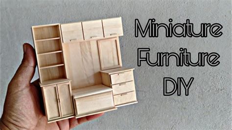 Diy Miniature Furniture From Ice Cream Stick Furniture Ideas Youtube