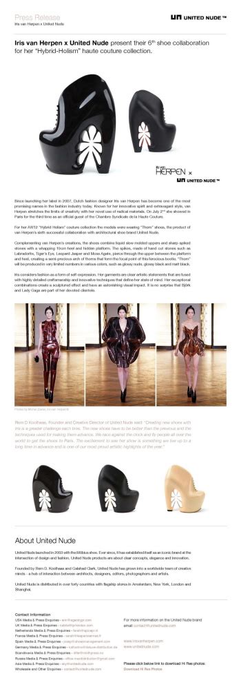 Iris Van Herpen X United Nude By Philippe Holthuizen At Coroflot