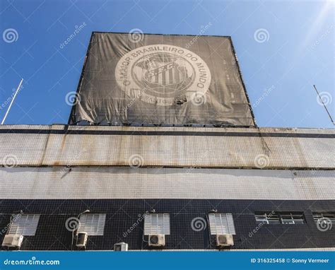 Santos Football Stadium at Santos, Brazil Editorial Stock Photo - Image ...