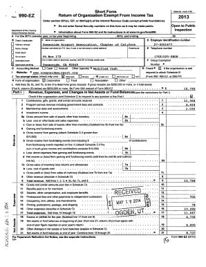 Fillable Online Form Ez Returnoforganization Fax Email Print