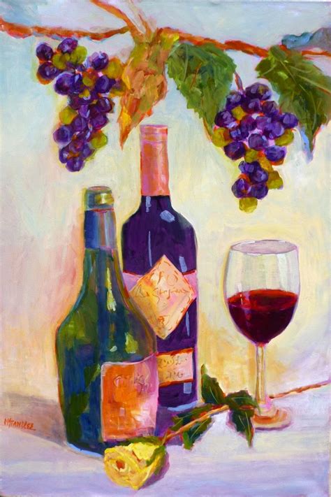 Nancy Standlee Fine Art: Wine and Yellow Rose, Acrylic Painting, Old Post Office Museum and Art ...