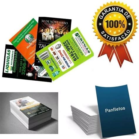 1000 Panfletos Flyer 120g Frente Verso 10x15 Lindos Frete grátis